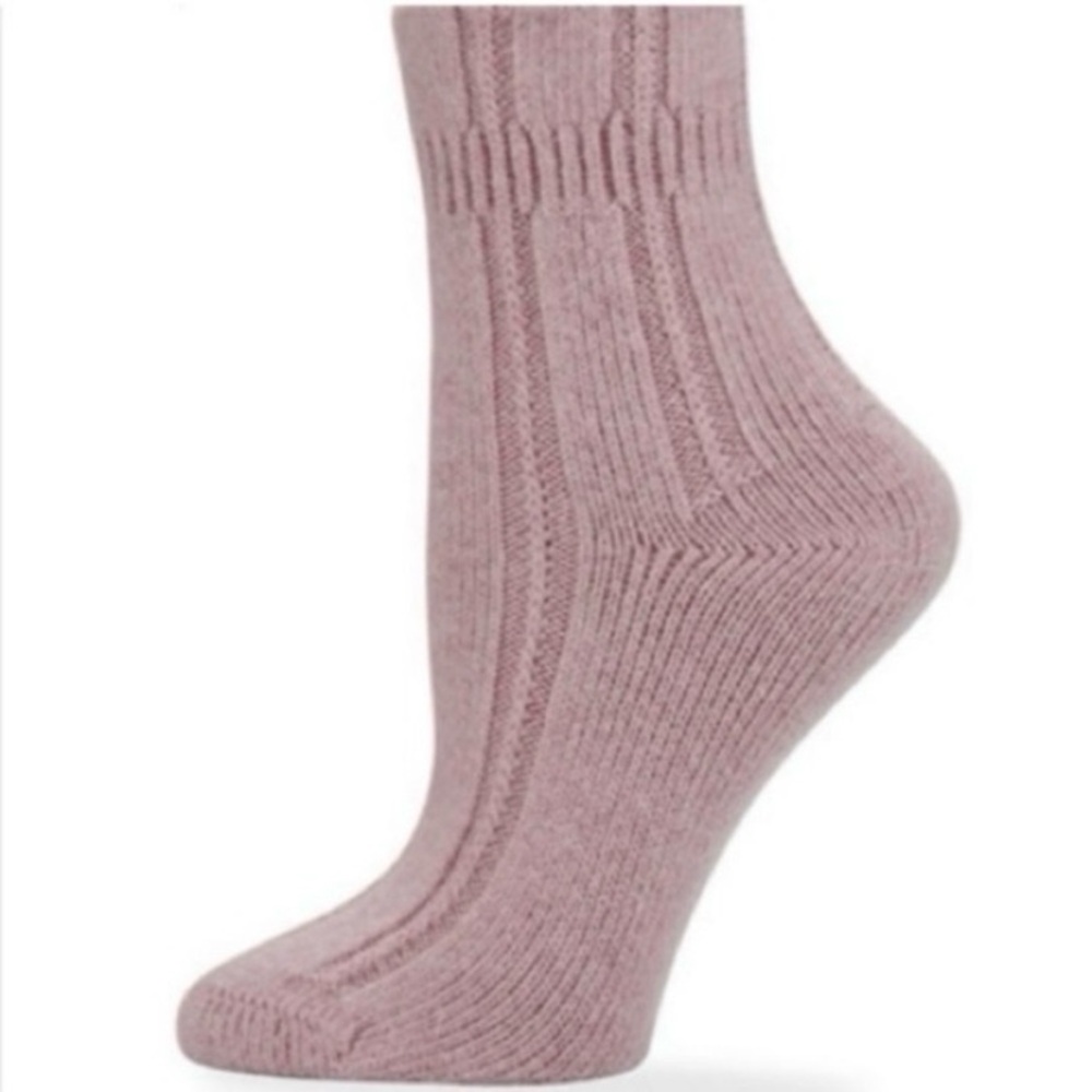 🍒Falke Wool Cashmere Bedsock - Women House Socks - Pink - Size US 8-10.5 - NWT